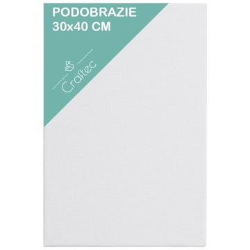 Podobrazie malarskie płótno bawełniane do malowania panel 30x40 cm