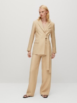 MASSIMO DUTTI marynarka wiązana LEN 42/149 euro