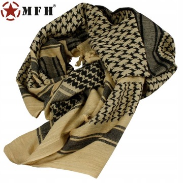 Arafatka chusta kefija ochronna MFH Shemagh - Sand/Black