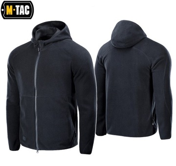 BLUZA MĘSKA ROZPINANA POLAR LITE MICROFLEECE HOODIE M-TAC DARK NAVY L