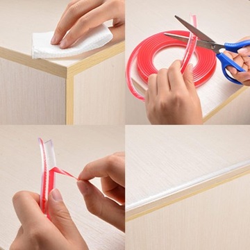 BEZBRAWNA TAŚMA ZABEZPIECZAJĄCA KANTY KRAWĘDZIE SILIKONOWA ZABEZPIECZENIE