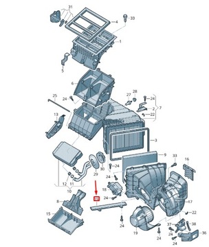 Q7 TOUAREG VW T5 ZÁSLEPKA KRYT FILTRU 7H1819913