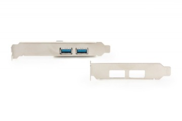 Карта контроллера PCIe для расширения ПК с двумя низкопрофильными портами USB3