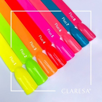 Гибридный лак для ногтей Claresa Fluo 4 5 мл