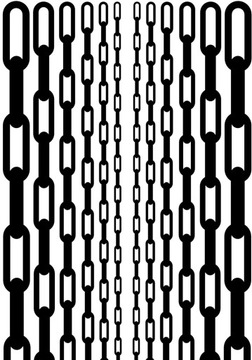 PAPIER WAFLOWY OPŁATEK BRZEGI 2x14,7cm ŁAŃCUCHY ŁAŃCUCH LINA A3 83cm