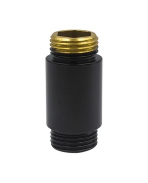 Przedłużka czarny mat dł. 20 mm GZ 1/2 x GZ1/2