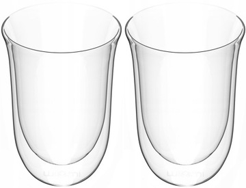 SZKLANKI PODWÓJNE DNO TERMICZNE DO HERBATY KAWY LATTE MIOWI TULIP 2x 300ML