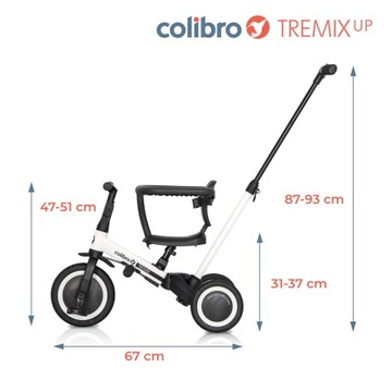 Беговел Tremix Up 5in1 Colibro белый! ударять!