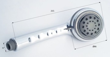 5-ФУНКЦИОНАЛЬНАЯ РУЧКА ДЛЯ ДУША ХРОМ XPCK1SCL1 Deante