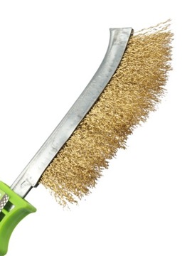 ПРОЧНАЯ ЛАТУННАЯ УЗКАЯ ПРОВОЛОЧНАЯ ЩЕТКА С ПРОЩЕЛЬМИ