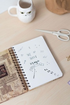 Блокнот А5 Гарри Поттер Карта Мародёра 90к ластик