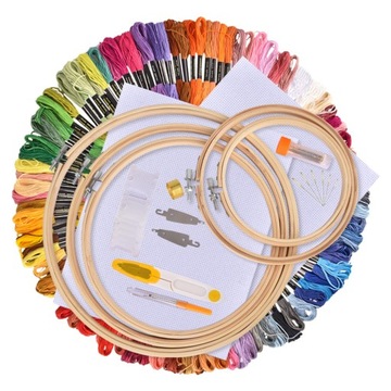 1 SET EMBROIDERY KIT HAND-MADE EMBROIDERED