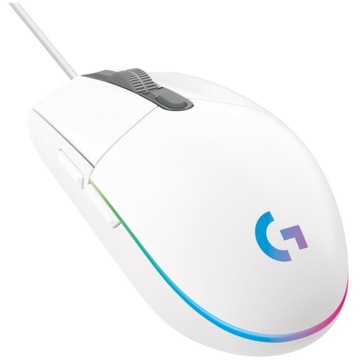 Logitech G102 Biała - Mysz przewodowa, gamingowa optyczna 8000DPI LIGHTSYNC