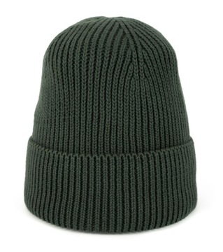 Czapka Zimowa Damska Męska Beanie Podwijana Uniwersalna Casualowa Jesienna