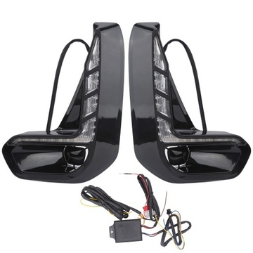Para świateł do jazdy dziennej LED Kierunkowskaz LED pasuje do Hilux Revo