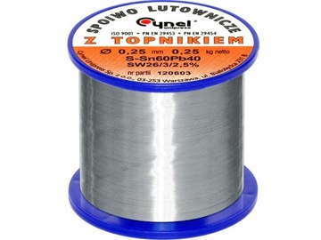 CYNA Spoiwo lutownicze CYNEL 250g 0,25mm