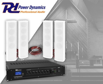 Готовая звуковая система 100В для церквей, ресторанов, магазинов.