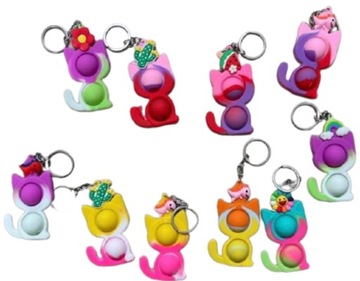 ПРОСТОЙ БРЕЛОК С ЯМОЧКОЙ PUSH IT POP IT BUBBLE FIDGET