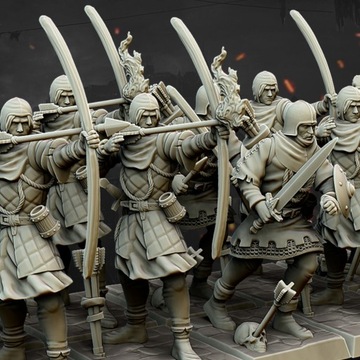 Medieval Archers Highlands Miniatures
