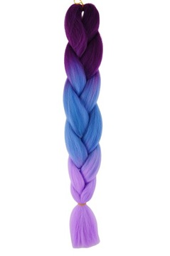 WŁOSY SYNTETYCZNE KOLOROWE WARKOCZYKI OMBRE 3-44