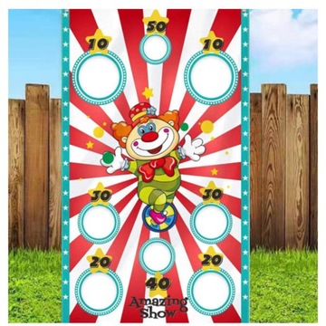 БАННЕРНЫЙ ЩИТ ДЛЯ БРОСАНИЯ МЕШКОВ С ПЕСКОМ ИГРУШКА ИНТЕГРАЦИЯ ИГРЫ