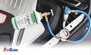 ГАЗ ДЛЯ ЗАПРАВКИ КОНДИЦИОНЕРА R1234YF ГАЗ 170г + ШЛАНГ С МАНОМЕТРОМ