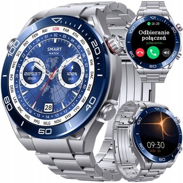 ZEGAREK SMARTWATCH MĘSKI Z ROZMOWAMI Kompas A