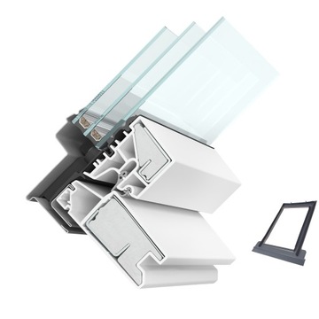 Okno dachowe RoofLITE+ TRIO PVC 78x118 | 3-szyby+kołnierz | WYSYŁKA GRATIS!