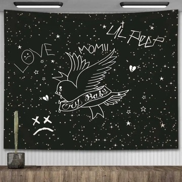 Изысканный гобелен Lil Peep Tapestry Hanging Gaze