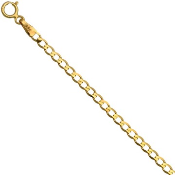 Łańcuszek złoty pancerka 40cm 2.5mm złoto pr.585