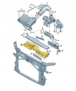 ПНЕВМОРУЛЬ VW ARTEON PASSAT GOLF CADDY 5Q0129254B