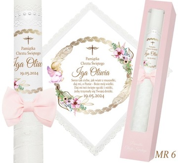 БЕЛАЯ ОДЕЖДА И КРЕЩЕСТВЕННАЯ СВЕЧА КРЕЩЕННОЕ ИМЯ