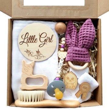 Prezent dla niemowlaka Gift Box Baby Shower KOLORY