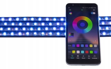 OŚWIETLENIE PODWOZIA AUTA LED RGB ANDROID TUNING ŚWIATŁA ZDALNIE STEROWANE