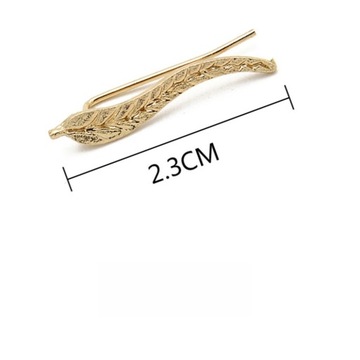 1 PARA CHIC LEAF EAR CLIMBERS DELIKATNA MODA