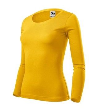 Damska koszulka z długim rękawem Malfini żół XS