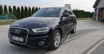 Audi Q3 I SUV 2.0 TDI 140KM 2014 Audi Q3 2.0TDI 140km S-line Skory Navi Panorama Kamera Bezwypadkowa Gwaran