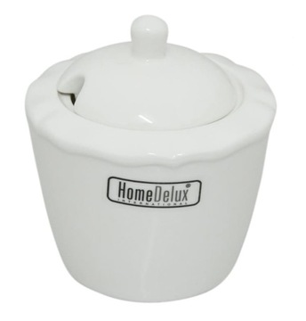 Cukiernica porcelanowa biała COLLAR HomeDelux