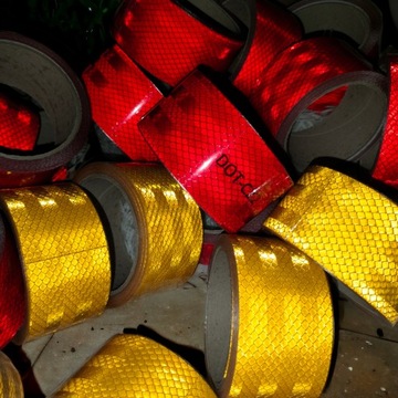 КОНТУРНАЯ ЛЕНТА TIR ПРИЦЕПА СВЕТООТРАЖАЮЩАЯ 5м ЖЕЛТАЯ МИКРОПРИЗМАТИЧЕСКАЯ светоотражающая