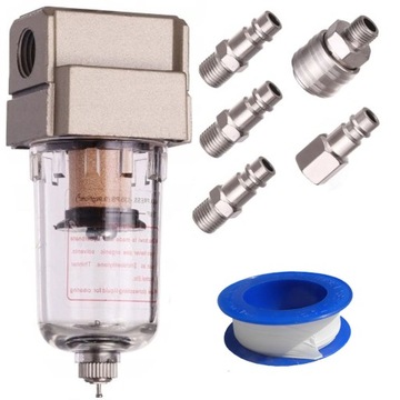 FILTR POWIETRZA ODWADNIACZ 1/4 SEPARATOR ZŁĄCZKI