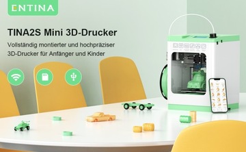 3D-принтер ENTINA Tina2S с облачной печатью по Wi-Fi, для начинающих