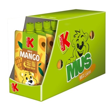 Mus owocowy Kubuś Mango Jabłko karton 10x 200g