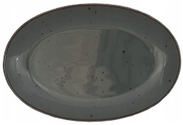 PÓŁMISEK OWALNY ALUMINA COTTAGE GRAPHITE 31CM