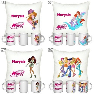 НАБОР WINX CLUB КРУЖКА + ПОДУШКА + ИМЯ
