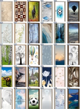 Дверная наклейка мебель стена роспись шпон