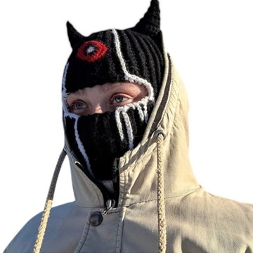 Halloween Balaclava Little Devil Hat Devil Horn Ba