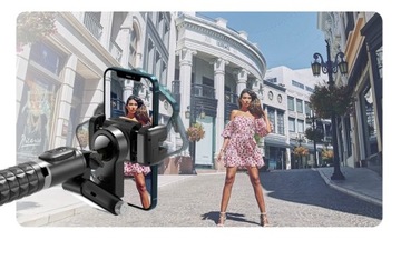 SELFIE STICK STABILIZATOR GIMBAL STATYW ZE ŚWIATŁEM Q18