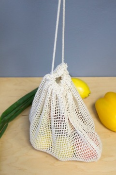 Хлопковая сумка-шоппер из сетки THICK ECO.