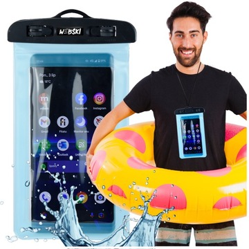 ETUI NA TELEFON WODOSZCZELNE NA PIENIĄDZE WODOODPORNE UNIWERSALNE NA PLAŻE