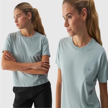 ЖЕНСКАЯ ФУТБОЛКА 4F L ОДНЯЯ ФУТБОЛКА BASIC TTSHF1650 AW24